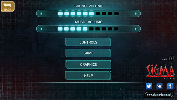 游戏设置界面GAME选项