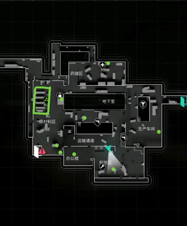 资源收集点示意图